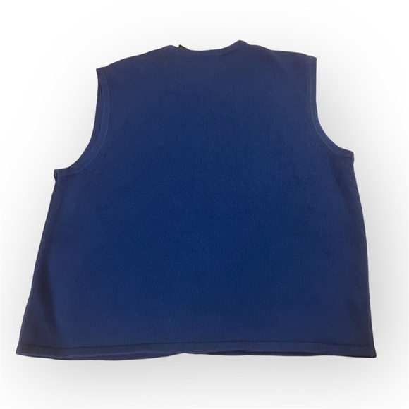 Vibrant Blue Christmas Vest - Picture 3 of 9